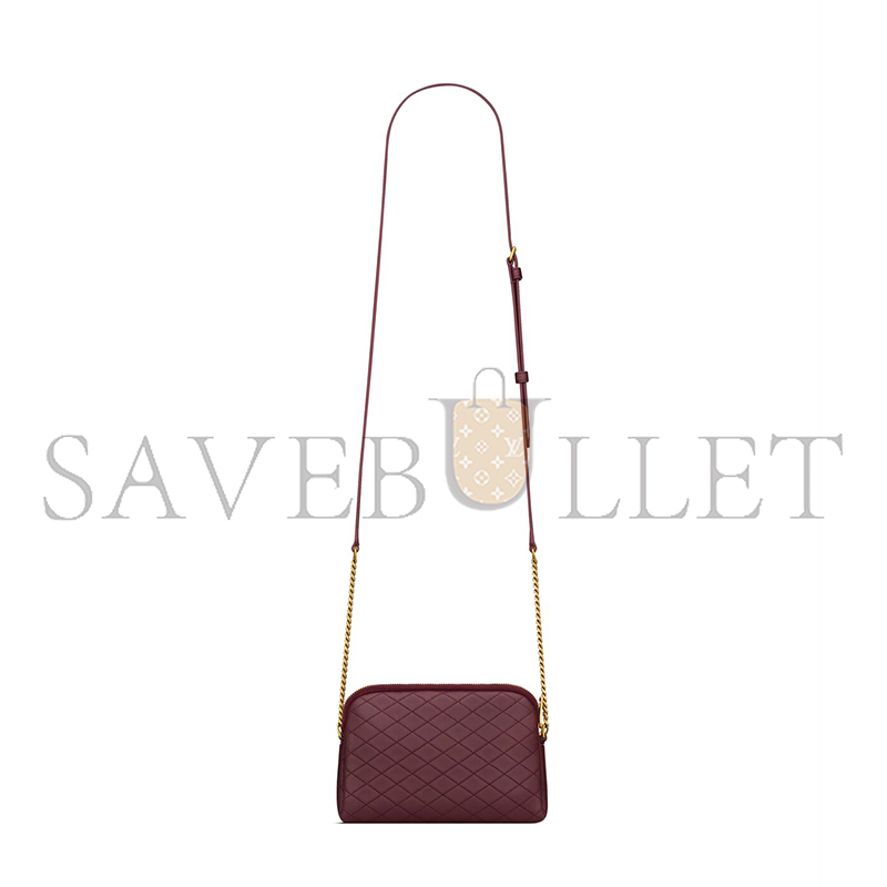 YSL GABY ZIPPED POUCH IN QUILTED LAMBSKIN 7336671EL076195 (19*12*3cm)