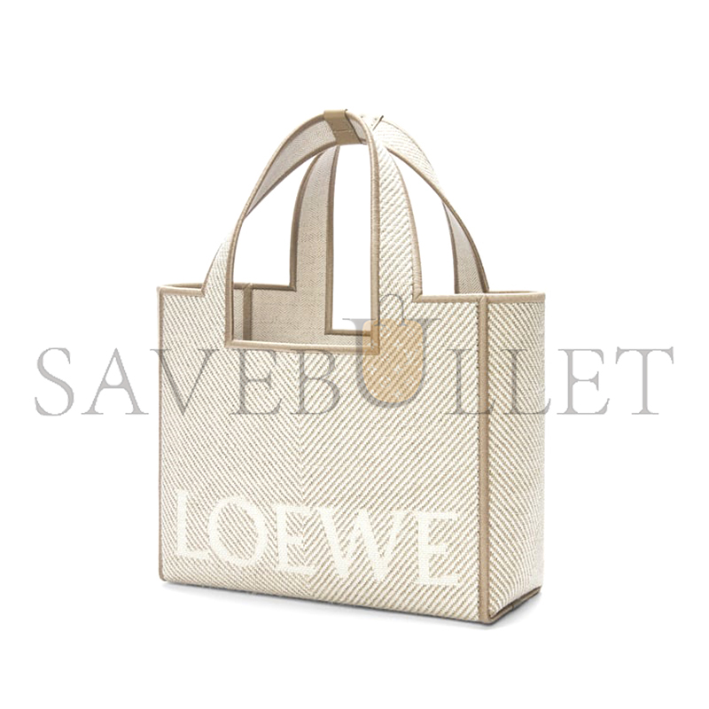 LOEWE SMALL LOEWE FONT TOTE IN JACQUARD CANVAS ALF1B59X14-2370 (24*19.5*11cm)