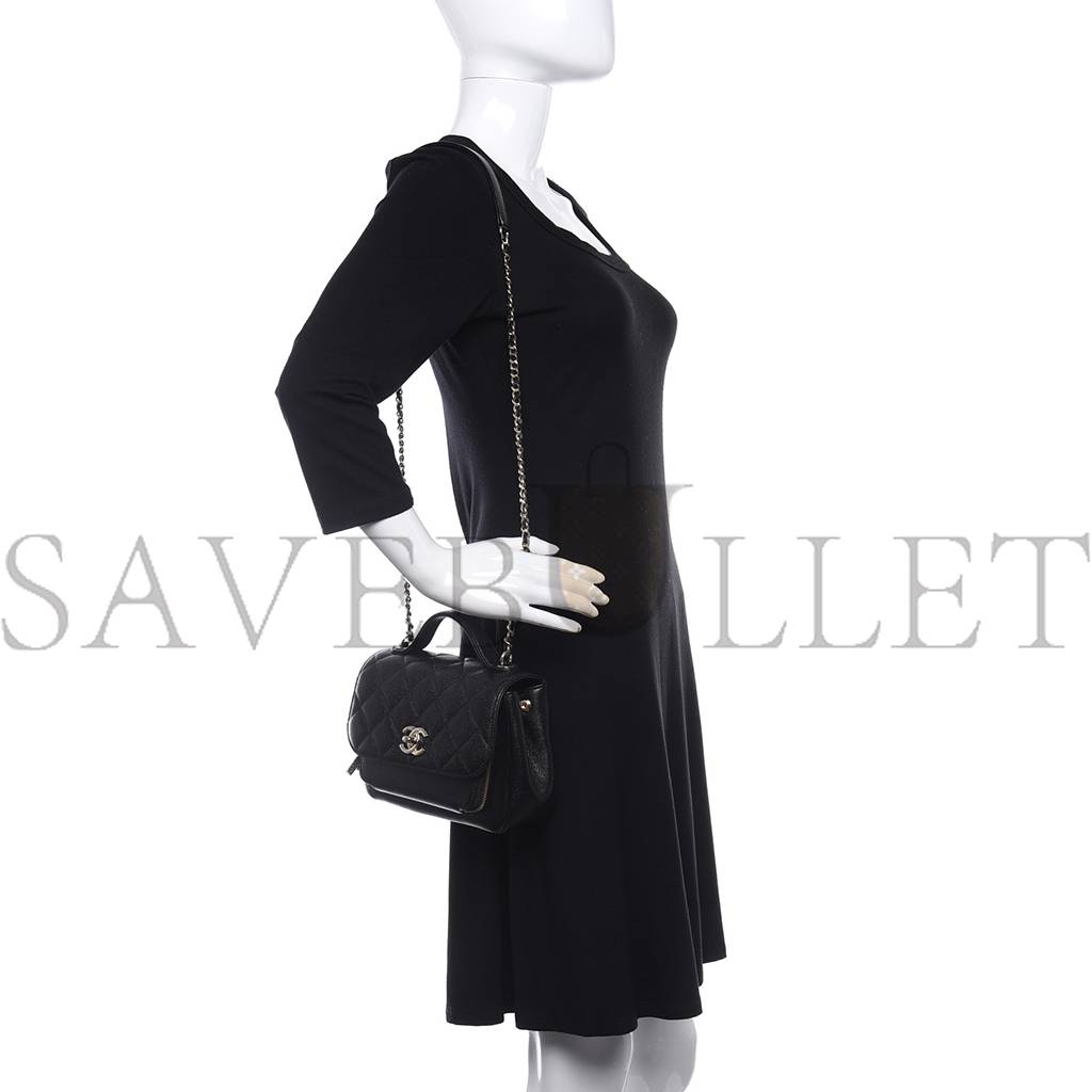 CHANEL CAVIAR QUILTED MEDIUM BUSINESS AFFINITY FLAP BLACK ROSE GOLD HARDWARE (22*17*7cm) CHANEL CAVIAR QUILTED MEDIUM BUSINESS AFFINITY FLAP BLACK ROSE GOLD HARDWARE (22*17*7cm)