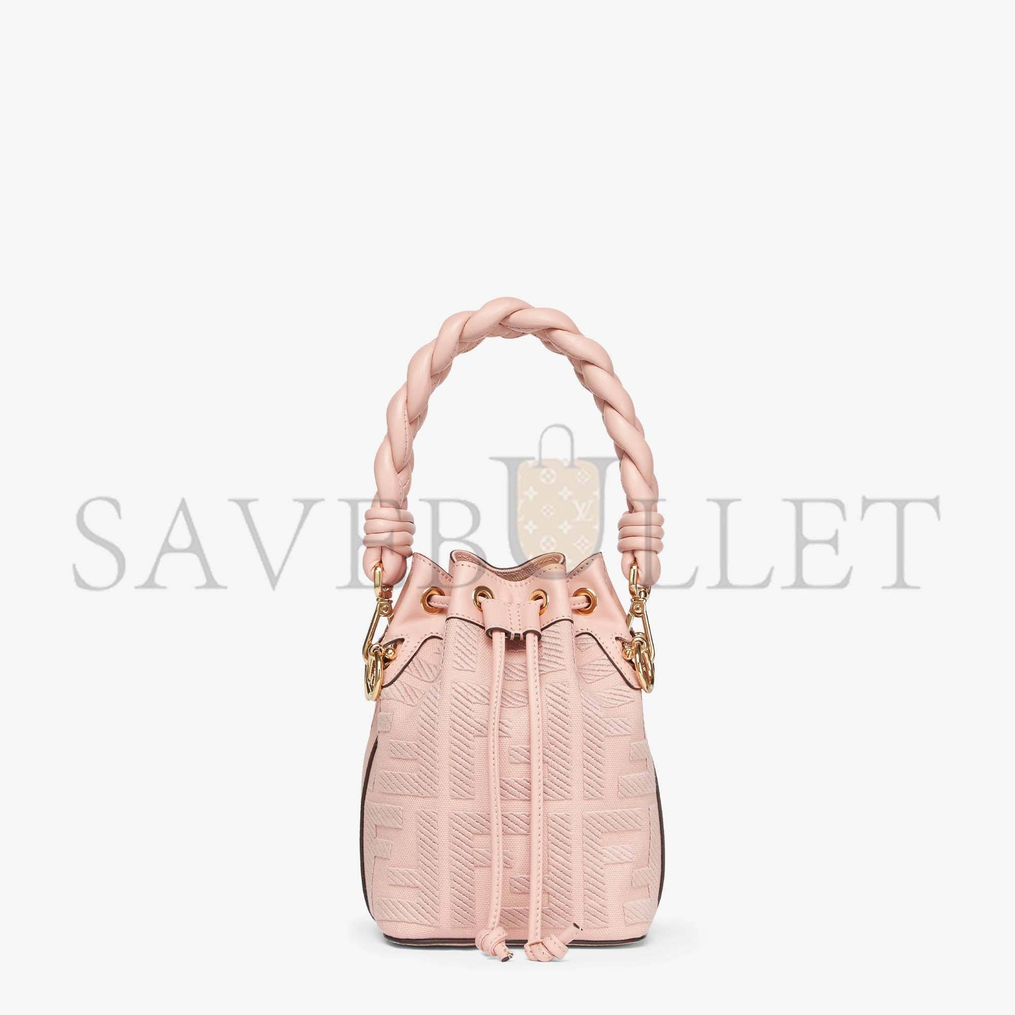 FENDI MON TRESOR - PINK FF CANVAS MINI-BAG 8BS010AKKWF0J2F (18*12*10cm)