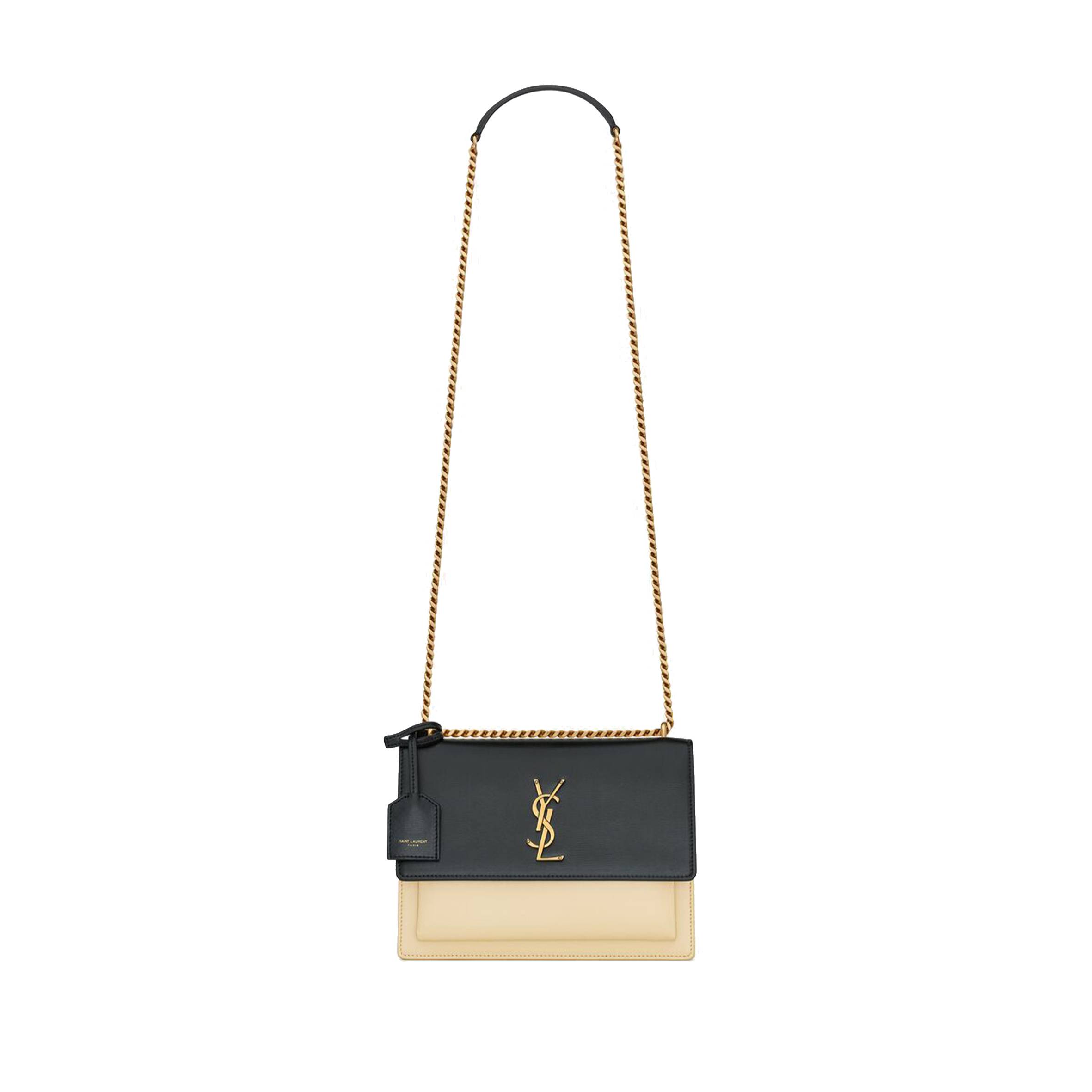 YSL SUNSET MEDIUM CHAIN BAG IN SMOOTH LEATHER 442906D42EW1089 (22*16*6.5cm) YSL SUNSET MEDIUM CHAIN BAG IN SMOOTH LEATHER 442906D42EW1089 (22*16*6.5cm)