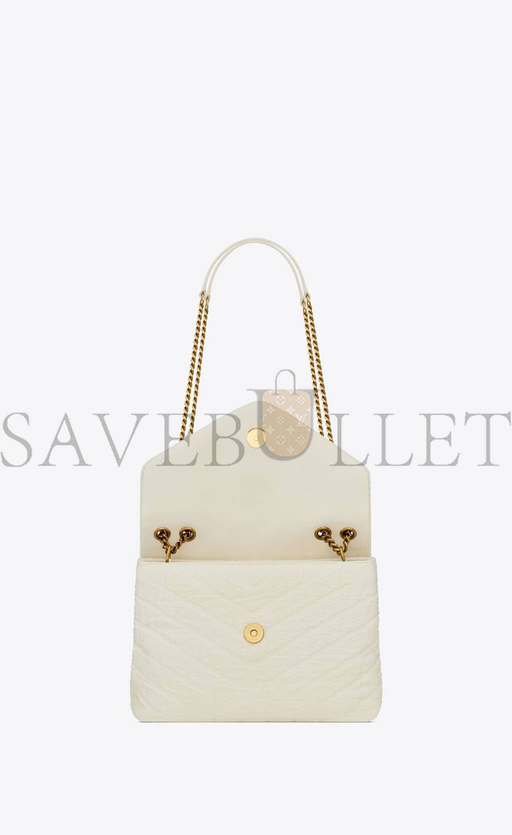 YSL LOULOU SMALL IN QUILTED "Y" COTTON 494699FABQ99133 (23*17*9cm) YSL LOULOU SMALL IN QUILTED "Y" COTTON 494699FABQ99133 (23*17*9cm)
