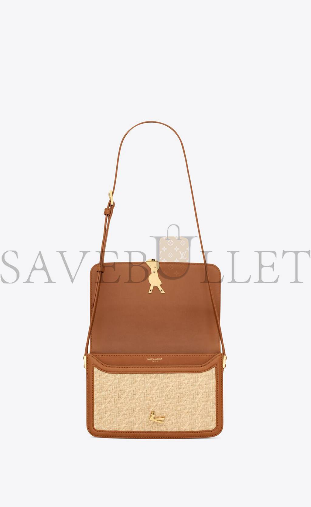 YSL SOLFERINO MEDIUM SATCHEL IN RAFFIA AND VEGETABLE-TANNED LEATHER 634305FAA7D9783 (23*16*6cm) YSL SOLFERINO MEDIUM SATCHEL IN RAFFIA AND VEGETABLE-TANNED LEATHER 634305FAA7D9783 (23*16*6cm)