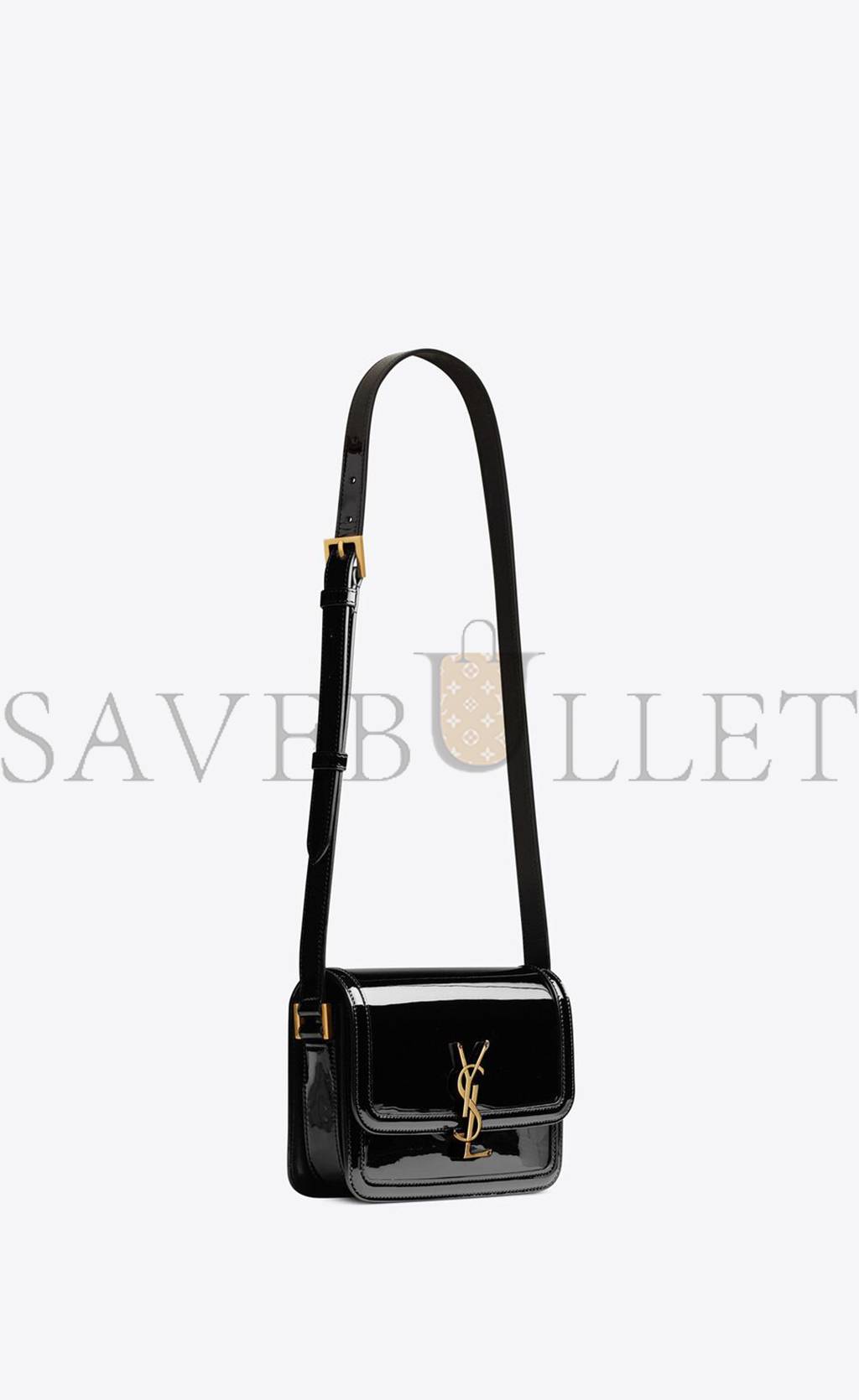 YSL SOLFERINO SMALL SATCHEL IN LACQUERED PATENT LEATHER 634306BMIIW1000 (18.5*14*6cm) YSL SOLFERINO SMALL SATCHEL IN LACQUERED PATENT LEATHER 634306BMIIW1000 (18.5*14*6cm)