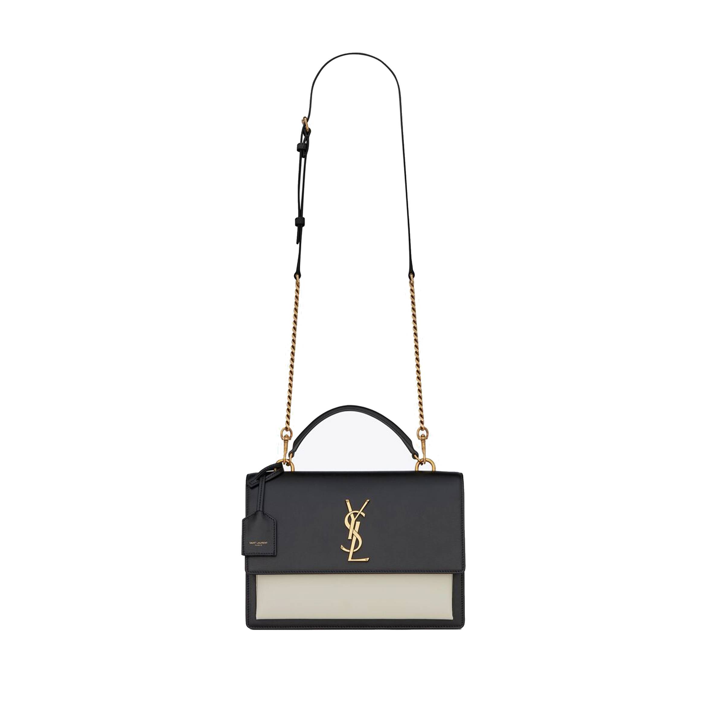 YSL SUNSET MEDIUM TOP HANDLE IN SMOOTH LEATHER 634723D42671031 (25*18*5cm) YSL SUNSET MEDIUM TOP HANDLE IN SMOOTH LEATHER 634723D42671031 (25*18*5cm)