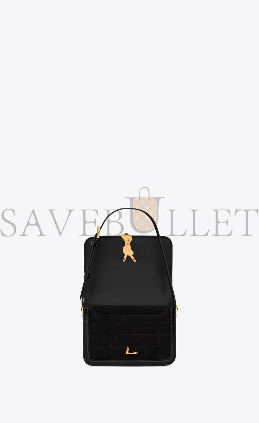 YSL SOLFERINO SMALL SATCHEL IN QUILTED NUBUCK SUEDE 739139AABR91000 (18.5*14*6cm) YSL SOLFERINO SMALL SATCHEL IN QUILTED NUBUCK SUEDE 739139AABR91000 (18.5*14*6cm)