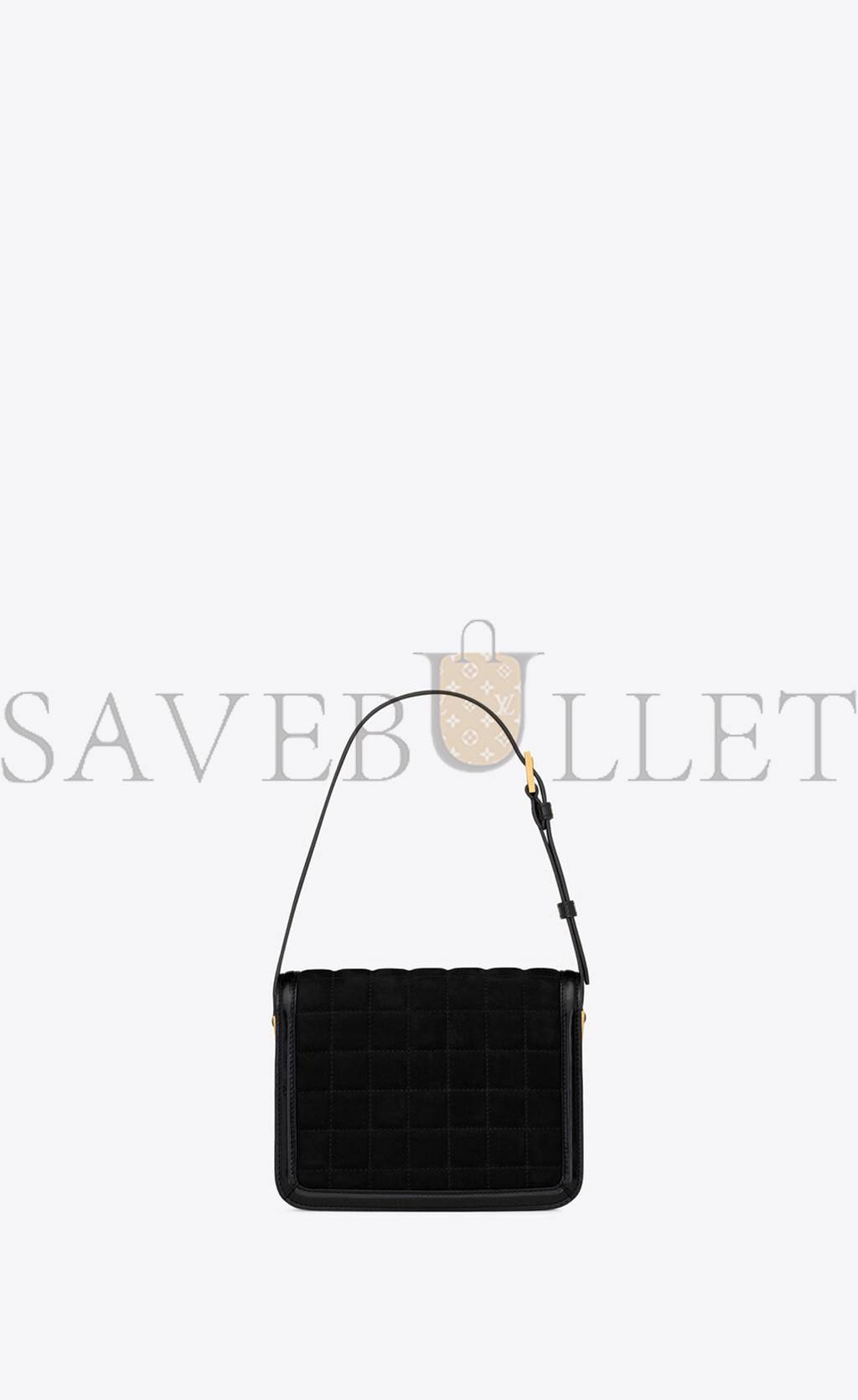 YSL SOLFERINO SMALL SATCHEL IN QUILTED NUBUCK SUEDE 739139AABR91000 (18.5*14*6cm) YSL SOLFERINO SMALL SATCHEL IN QUILTED NUBUCK SUEDE 739139AABR91000 (18.5*14*6cm)