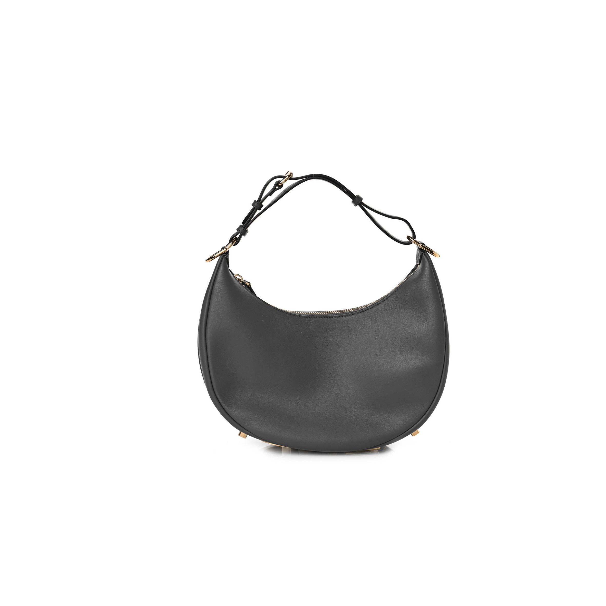 FENDI VITELLO GRACE MATTE SMALL FENDIGRAPHY HOBO BAG ANTHRACITE (27*17*9cm) FENDI VITELLO GRACE MATTE SMALL FENDIGRAPHY HOBO BAG ANTHRACITE (27*17*9cm)