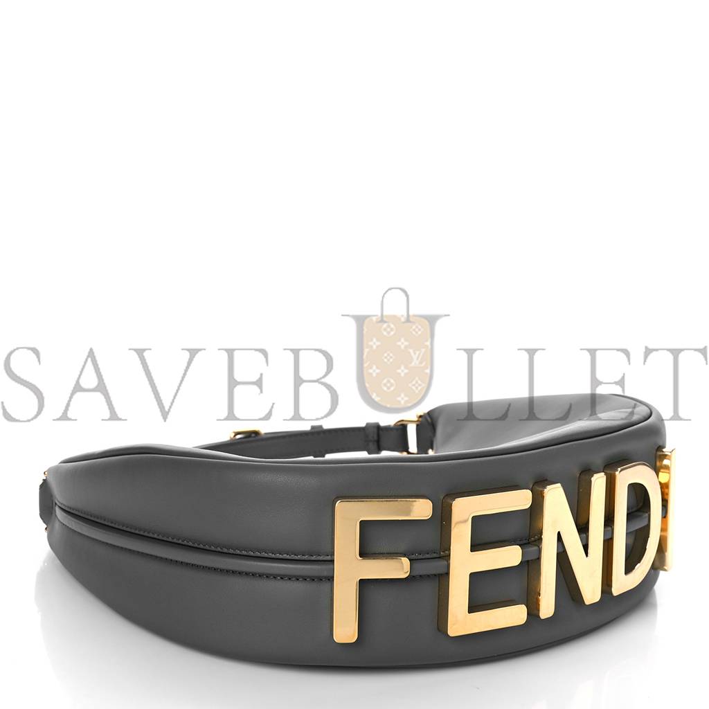 FENDI VITELLO GRACE MATTE SMALL FENDIGRAPHY HOBO BAG ANTHRACITE (27*17*9cm) FENDI VITELLO GRACE MATTE SMALL FENDIGRAPHY HOBO BAG ANTHRACITE (27*17*9cm)